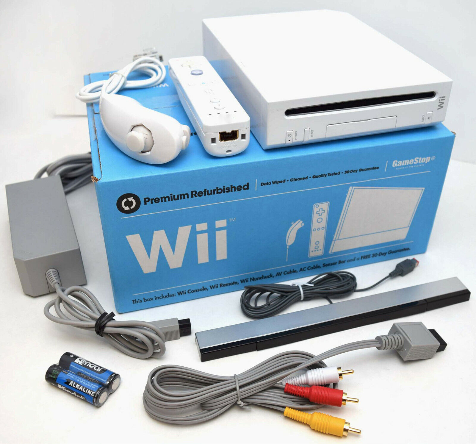 Nintendo Wii WHITE Video Game Console System Bundle Online RVL-001 GameCube Port - £88.50 GBP