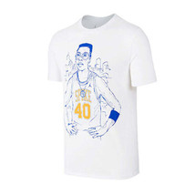 allbrand365 Designer Mens Spike 40 Player T-Shirt Size Large, White/Blue... - $42.84