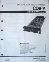 Yamaha CD8-Y Digital I/O Card (Yamaha) Original Service Manual, Schemati... - $27.71