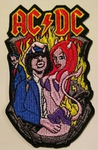 AC/DC~Highway to Hell~Embroidered Patch~4 1/2&quot; x 2 7/8&quot;~Iron or Sew On~RARE  - £6.09 GBP