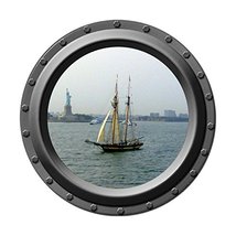 Statue of Liberty - Porthole Wall Decal - £11.07 GBP