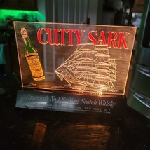 VINTAGE LIGHTED  BAR TOP SIGN CUTTY SARK NUMBER 1 SELLING SCOTCH WHISKEY - £188.30 GBP