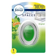 Febreze Small Spaces Air Freshener with Gain Scent, Original, 1 Count, Green, - £6.71 GBP