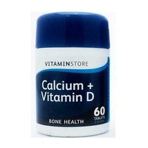 Calcium+Vitamin D 60 tablets Vitamin store - $225.81 MXN