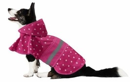 Fashion Pet Polka Dot Dog Raincoat Pink Large - £41.44 GBP