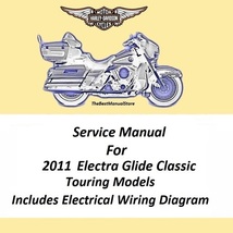 2011 Harley Davidson Electra Glide Classic Touring Models Service Manual - £20.41 GBP
