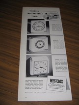 1947 Print Ad Westclox Electric Clocks Logan, Bachelor, Dunbar La Salle-Peru,IL - £12.02 GBP