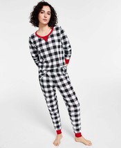Family Pajamas Matching Womens Lightweight Thermal Waffle Buffalo Check - £17.24 GBP