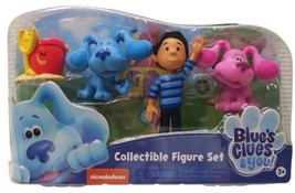 Blue&#39;s Clues &amp; You Collectible Figure Set Blue Josh Pail Shovel Magenta 2020 New - £11.46 GBP