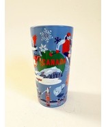 Starbucks CANADA Ceramic Travel Tumbler Blue Nordic Ski Moose 12 Oz New - $39.56