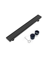 Offset Linear Shower Drain, Black Shower Drain 32 inch with 2-in-1 Tile ... - €56,34 EUR