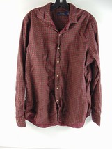 Polo Ralph Lauren Red Design Long Sleeve Button Up Shirt XL - £19.75 GBP