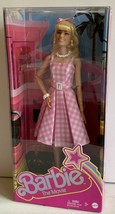 Barbie The Movie Margot Robbie Doll Wearing Pink Gingham Dress New Mint ... - £38.94 GBP