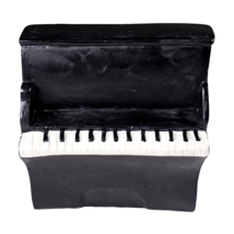 Mini Vintage Resin Black Piano Hand Painted 3.5x3.75 Dollhouse Small Decor  - $39.77 CAD