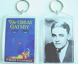 The Great Gatsby Key Chain Keychain F. Scott Fitzgerald Nick Carraway Ring Rare - £6.31 GBP