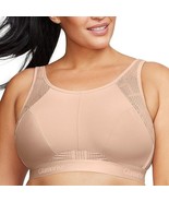 Glamorise #1068 Womens No-Sweat Mesh Sports Bra Wirefree Cafe Size 36DD ... - $29.70