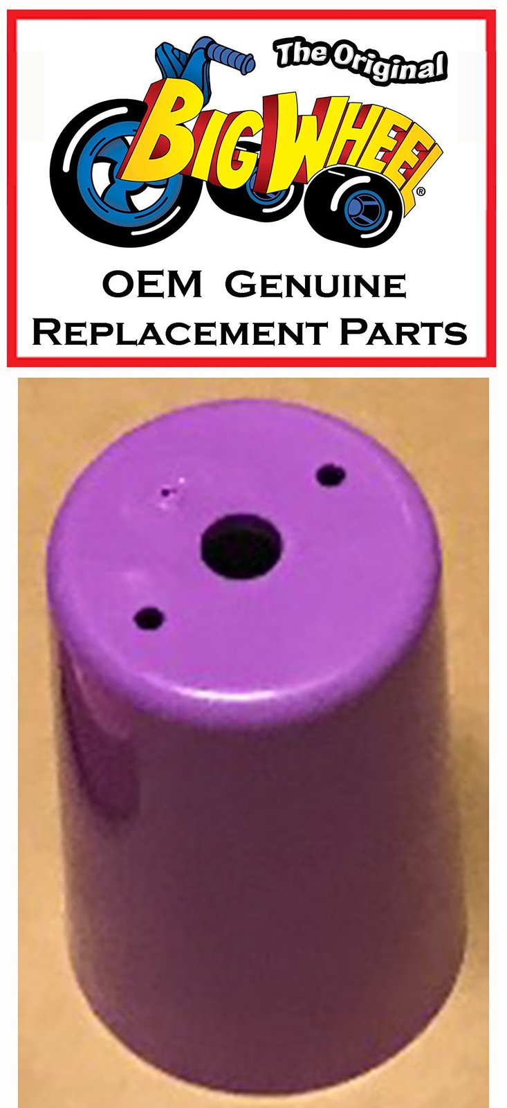 Purple Support Cup for 16&quot; The Original Big Wheel HOT CYCLE, Original Re... - $12.39