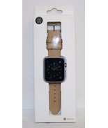 Monowear Creme Leather Band with Matte Silver Adapter for 38mm Apple Watch - £7.65 GBP