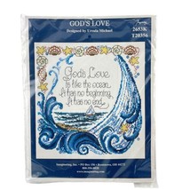 Imaginating God&#39;s Love Is Like The Ocean Cross Stitch Waves Ursula Michael 2653K - £23.12 GBP