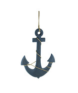 Scratch & Dent Oxidized Finish Ship Anchor and Rope Nautical Wall Hanging - $39.59