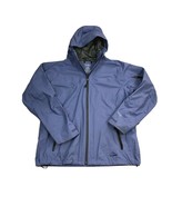 LL Bean Purple Nylon Zip Hooded TEK Rain Jacket Water Resistant Women Si... - $39.58