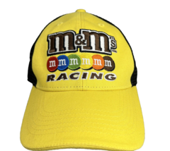 M&amp;M&#39;s Racing Baseball Hat Cap Mesh Back Adjustable Yellow Black - £23.97 GBP