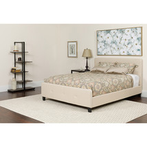 King Platform Bed Set-Beige HG-BMF-20-GG - £732.96 GBP