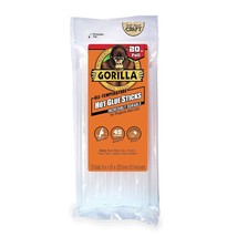 Gorilla Hot Glue Sticks, Clear Glue, Full Size 8&quot; Long x 0.43&quot; Diameter,... - $25.17