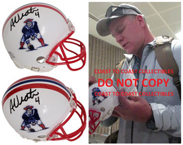 Adam Vinatieri signed New England Patriots min football helmet proof COA... - £155.74 GBP