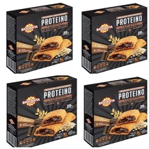 4 Pack Protein Gym Exercise Energy Filled Bars Dark Chocolate Cream - £52.12 GBP