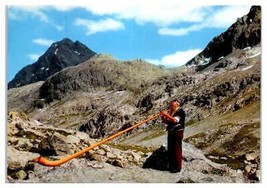 Hornblower Swiss Alps Switzerland Unused Postcard - $70.98