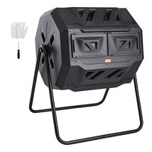 VEVOR Compost Bin, 43-Gal Dual Chamber Composting Tumbler, Large Tumblin... - $140.56