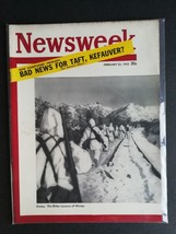 Newsweek Magazine February 25, 1952 Korea in The Winter - No Label - RARE - 423 - £11.62 GBP