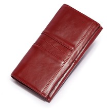 2022 Style Leather Women Wallets Fashion Long Cowhide Top Quality Card Holder Cl - £31.49 GBP