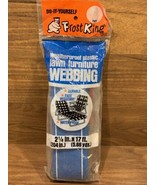 Frost King Lawn Chair Webbing Blue White Stripe  2.25&quot; Wide 17’Long 5.66... - $7.60