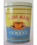 Pure Made Gourmet Cocoa Mix Tin 6&quot; EMPTY Container - €9,46 EUR