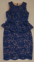 Cache Womens Blue Floral Flower Dress - Petite 0 - £11.25 GBP