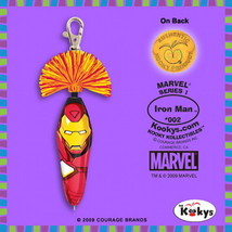 Iron Man Figure Kooky Novelty Pen Keychain Series 1 #002, Marvel NEW UNUSED - £3.18 GBP