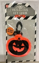 Halloween PUMPKIN Reflective Key Chain NEW ~  Trick Or Treaters Be Safe ... - $3.13
