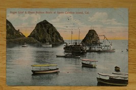 1908 Postcard California Sugar Loaf Glass Bottom Boats Santa Catalina Island - £8.71 GBP