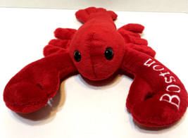 Vintage 1997 Wishpets Red Plush Stuffed Lobster Embroidered Boston 12&quot; - $13.59