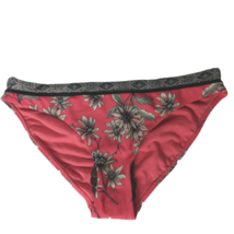 NWT Knox Rose Bikini Swim Bottom Medium Floral Pink White Stretch - £18.69 GBP