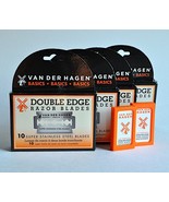 Lot 6 pkgs Van Der Hagen Stainless Steel Double Edge Razor Blades NEW 50... - $819.02 MXN Lot 6 pkgs Van Der Hagen Stainless Steel Double Edge Razor Blades NEW 50... - $819.02 MXN