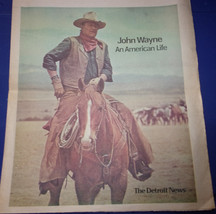 The Detroit News John Wayne An American Life Insert  - $5.99