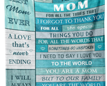 Mother&#39;s Day Gifts for Mom from Daughter, Son, Mom Gift Blanket 50&quot;X40&quot;,... - $41.35