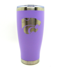 Kansas State Wildcats Etched Stainless Steel Hot Cold Beverage Tumbler 20 oz - £21.31 GBP