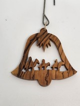 Vintage Wood Nativity Ornament 3 Wise Men Bell Shaped - £5.34 GBP