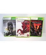 Dishonored RESIDENT EVIL  Dragon Age Origins Microsoft Xbox 360 3 Game Lot - $347.79 MXN