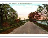 Great Broadway Finger Lakes New York NY UNP WB Postcard Q23 - £3.06 GBP