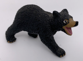 Safari Ltd Brown Bear Toy Figure Vintage 1997 2.5&quot; Long Walking OPEN MOUTH - £8.52 GBP